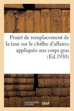 Projet de Remplacement de la Taxe Sur Le Chiffre d'Affaires Appliquée Aux Corps Gras Par Une Taxe: Unique