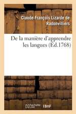 de la Manière d'Apprendre Les Langues