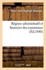 Régime Administratif Et Financier Des Communes