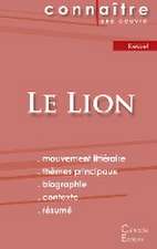 Fiche de lecture Le Lion de Joseph Kessel (Analyse littéraire de référence et résumé complet)