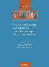 Analysis of Ancient and Medieval Texts and Manuscripts