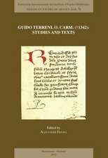 Guido Terreni, O. Carm. (T1342): Studies and Texts