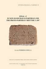 Final -Y in Non-Manichaean Parthian and the Proto-Parthian 'Rhytmic Law'