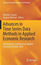 Advances in Time Series Data Methods in Applied Economic Research: International Conference on Applied Economics (ICOAE) 2018