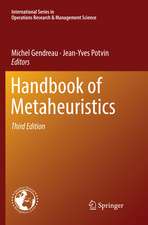 Handbook of Metaheuristics