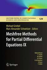 Meshfree Methods for Partial Differential Equations IX