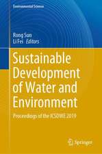 Sustainable Development of Water and Environment: Proceedings of the ICSDWE 2019