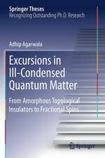 Excursions in Ill-Condensed Quantum Matter: From Amorphous Topological Insulators to Fractional Spins