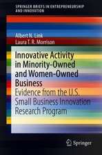 Innovative Activity in Minority-Owned and Women-Owned Business