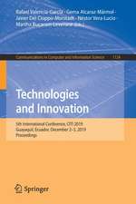 Technologies and Innovation: 5th International Conference, CITI 2019, Guayaquil, Ecuador, December 2–5, 2019, Proceedings