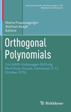 Orthogonal Polynomials: 2nd AIMS-Volkswagen Stiftung Workshop, Douala, Cameroon, 5-12 October, 2018