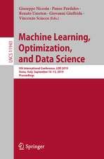 Machine Learning, Optimization, and Data Science: 5th International Conference, LOD 2019, Siena, Italy, September 10–13, 2019, Proceedings