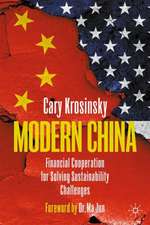 Modern China: Financial Cooperation for Solving Sustainability Challenges