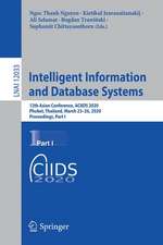 Intelligent Information and Database Systems: 12th Asian Conference, ACIIDS 2020, Phuket, Thailand, March 23–26, 2020, Proceedings, Part I