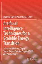 Artificial Intelligence Techniques for a Scalable Energy Transition