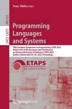 Programming Languages and Systems: 29th European Symposium on Programming, ESOP 2020, Held as Part of the European Joint Conferences on Theory and Practice of Software, ETAPS 2020, Dublin, Ireland, April 25–30, 2020, Proceedings