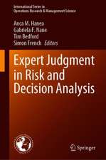 Expert Judgement in Risk and Decision Analysis