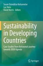 Sustainability in Developing Countries: Case Studies from Botswana’s journey towards 2030 Agenda