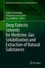 Deep Eutectic Solvents for Medicine, Gas Solubilization and Extraction of Natural Substances