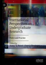 International Perspectives on Undergraduate Research: Policy and Practice