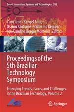 Proceedings of the 5th Brazilian Technology Symposium: Emerging Trends, Issues, and Challenges in the Brazilian Technology, Volume 2