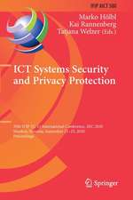 ICT Systems Security and Privacy Protection: 35th IFIP TC 11 International Conference, SEC 2020, Maribor, Slovenia, September 21–23, 2020, Proceedings