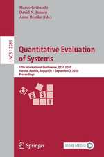 Quantitative Evaluation of Systems: 17th International Conference, QEST 2020, Vienna, Austria, August 31 – September 3, 2020, Proceedings