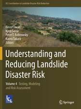 Understanding and Reducing Landslide Disaster Risk: Volume 4 Testing, Modeling and Risk Assessment