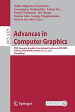 Advances in Computer Graphics: 37th Computer Graphics International Conference, CGI 2020, Geneva, Switzerland, October 20–23, 2020, Proceedings