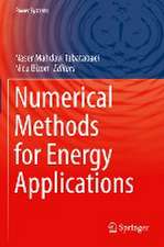 Numerical Methods for Energy Applications