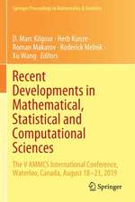 Recent Developments in Mathematical, Statistical and Computational Sciences: The V AMMCS International Conference, Waterloo, Canada, August 18–23, 2019