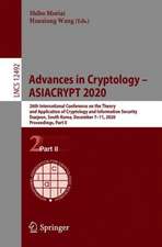 Advances in Cryptology – ASIACRYPT 2020