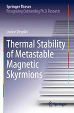 Thermal Stability of Metastable Magnetic Skyrmions