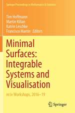 Minimal Surfaces: Integrable Systems and Visualisation: m:iv Workshops, 2016–19