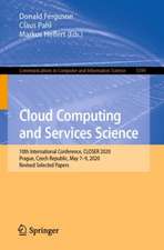 Cloud Computing and Services Science: 10th International Conference, CLOSER 2020, Prague, Czech Republic, May 7–9, 2020, Revised Selected Papers