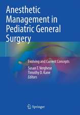 Anesthetic Management in Pediatric General Surgery