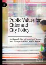 Public Values for Cities and City Policy