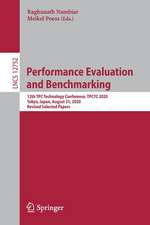 Performance Evaluation and Benchmarking: 12th TPC Technology Conference, TPCTC 2020, Tokyo, Japan, August 31, 2020, Revised Selected Papers