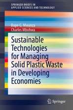 Sustainable Technologies and Drivers for Managing Plastic Solid Waste in Developing Economies