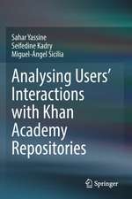 Analysing Users' Interactions with Khan Academy Repositories