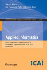 Applied Informatics: Fourth International Conference, ICAI 2021, Buenos Aires, Argentina, October 28–30, 2021, Proceedings