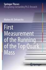 First Measurement of the Running of the Top Quark Mass