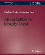 Statistical Methods for Annotation Analysis