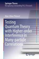Testing Quantum Theory with Higher-Order Interference in Many-Particle Correlations
