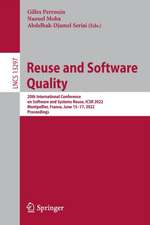 Reuse and Software Quality: 20th International Conference on Software and Systems Reuse, ICSR 2022, Montpellier, France, June 15–17, 2022, Proceedings