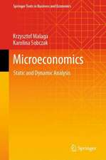 Microeconomics: Static and Dynamic Analysis