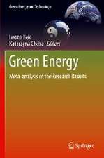 Green Energy: Meta-analysis of the Research Results