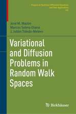 Variational and Diffusion Problems in Random Walk Spaces