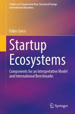 Startup Ecosystems: Components for an Interpretative Model and International Benchmarks