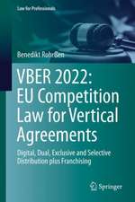 VBER 2022: EU Competition Law for Vertical Agreements: Digital, Dual, Exclusive and Selective Distribution plus Franchising